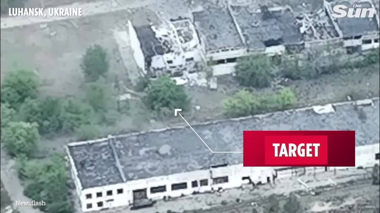 Ukraine forces 'destroy Russian hangar & tank used to destroy Luhansk bridge'