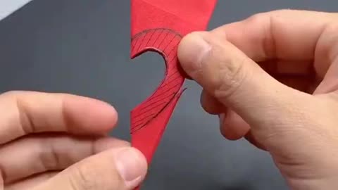 Make a flower by a paper