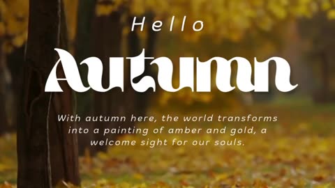 Hello Autumn