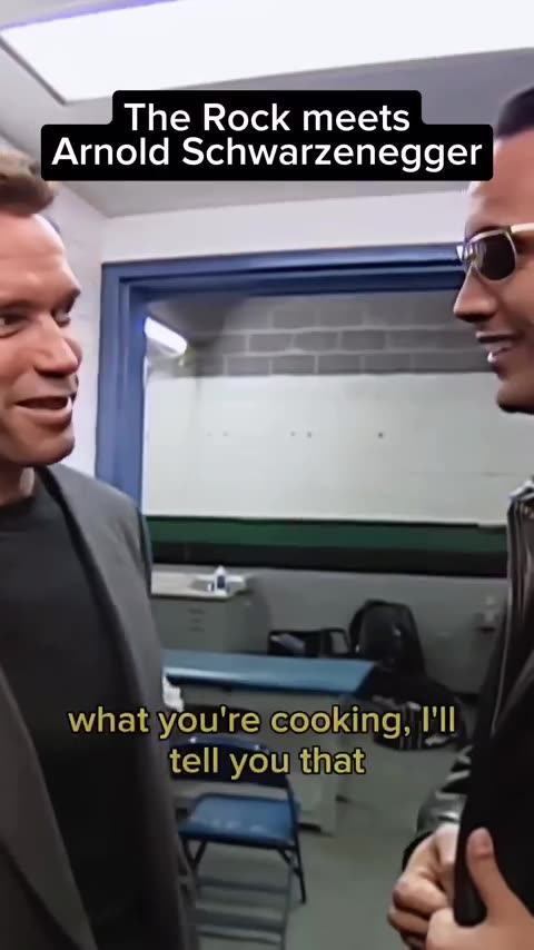 The Rock & Arnold Schwarzenegger 1999