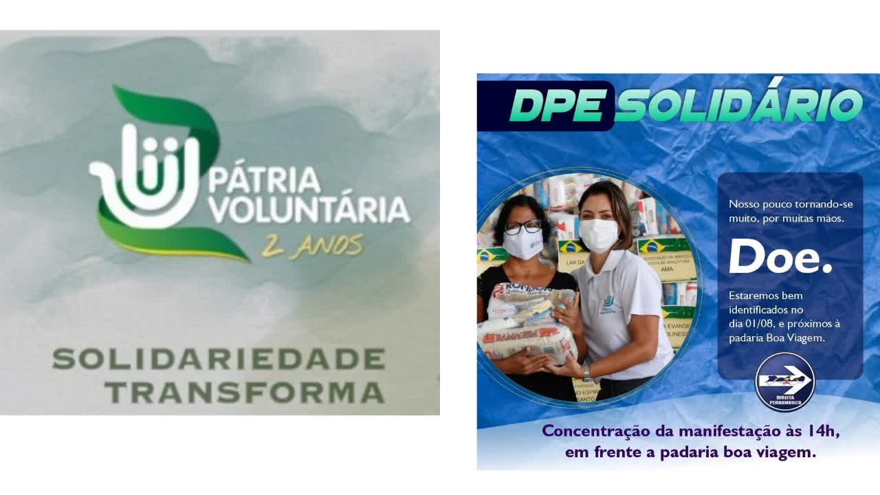 Pernambuco: Movimento de Direita engaja-se em campanha solidária no dia 1 de agosto.