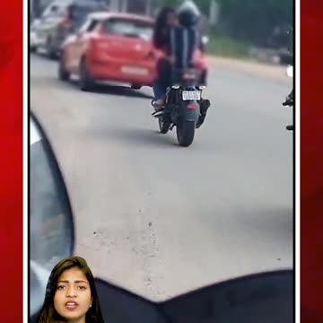 HYDలో బైక్ మీద లవర్స్ రొమాన్స్| #romantic #bikedriving #road #ytshorts #ROMATICDRIVE | FBTV NEWS