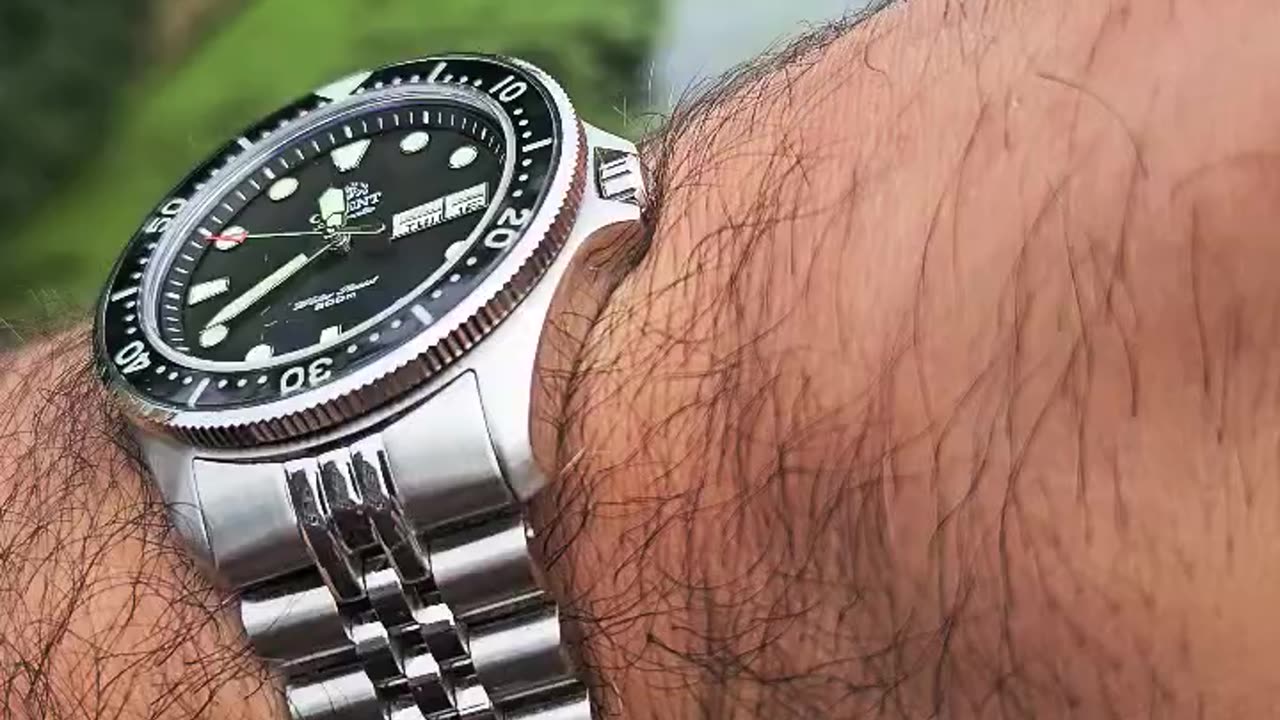 Orient Ray 2 Mod LIW Bracelet, Yobokies Bezel & LCBI sapphire insert, CT sapphire