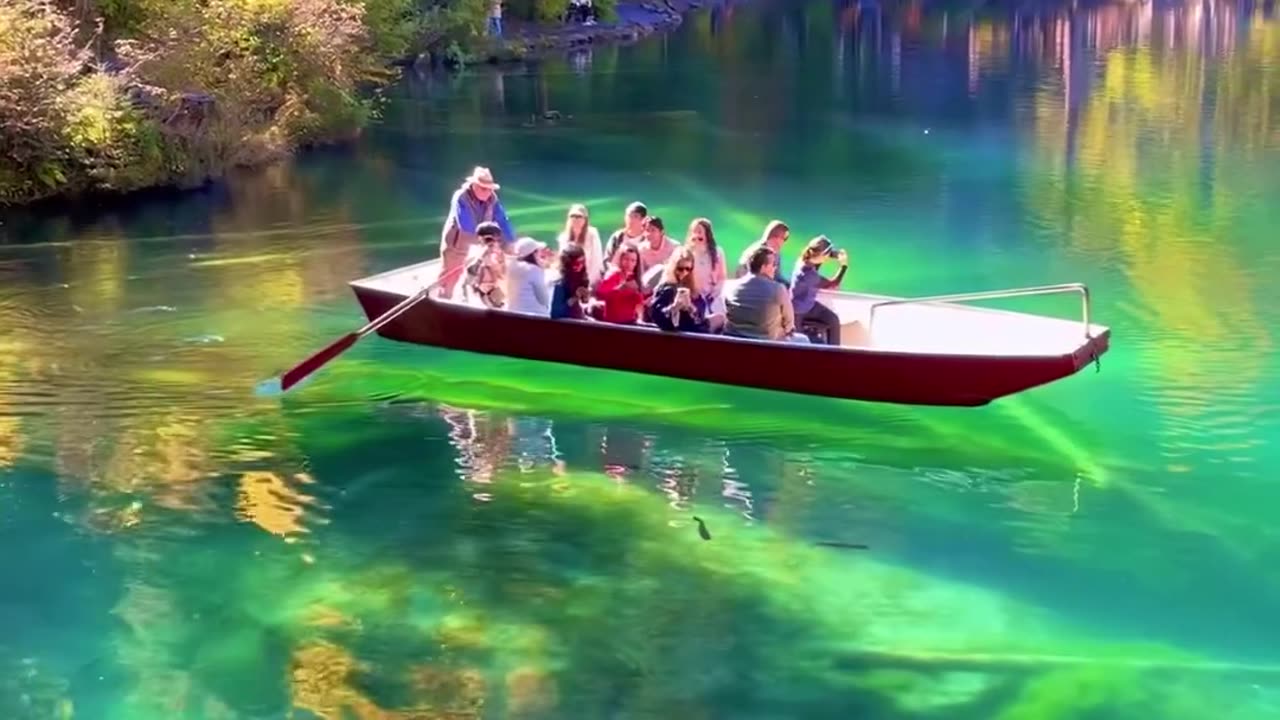 The Incredibly blue Blausee lake, Switzerland