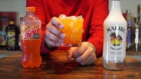 Malibu Coconut Rum & Mtn Dew Livewire