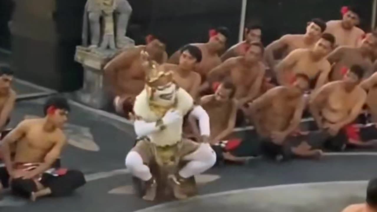 Kecak Dance on uluwatu Bali island