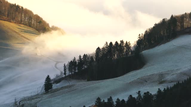 Watch wonderful perspective on Foggy Mountain