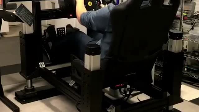 4DOF+TL racing simulator testing