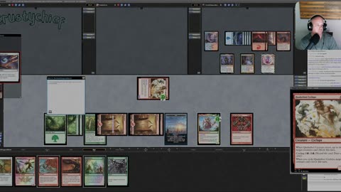 Last minutes of a game of MTGO