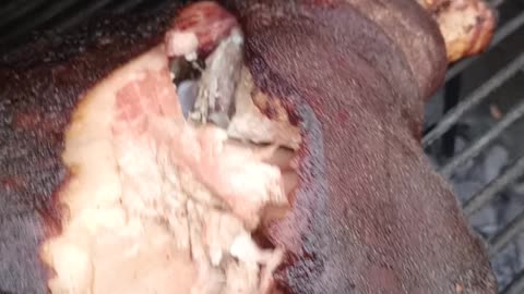 Pork shoulder built in thermometer