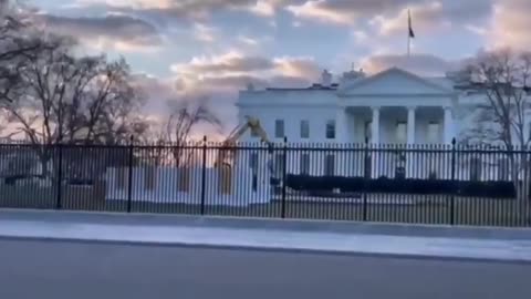 It seems like the White House gets a new concrete fence