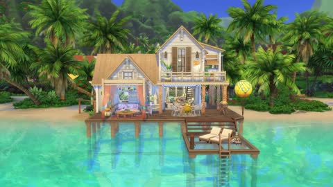 The Sims 4 House Building Beach Hideout