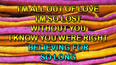 kbkaraokeking all out of love (air supply)