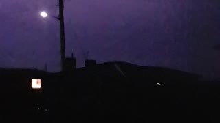 Slow Motion Horizontal Lightning