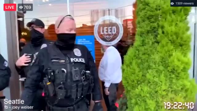 Activists stormed King 5 in Seattle for reporting on their arrests.