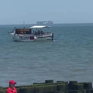 Boat trolling Biden's house