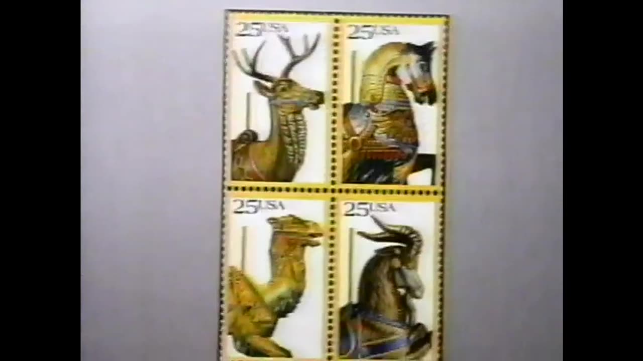 October 20, 1988 - Carousel Horses on Postage Stamps