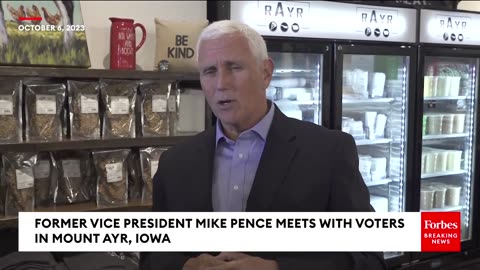 JUST IN- Mike Pence Reacts To McCarthys Ouster & Trump Endorsing Jim Jordan For House Speaker