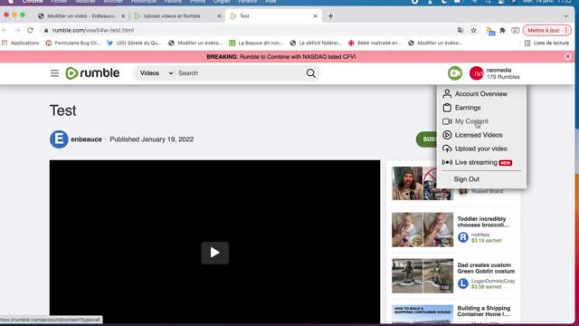 Tutoriel intégration vidéo