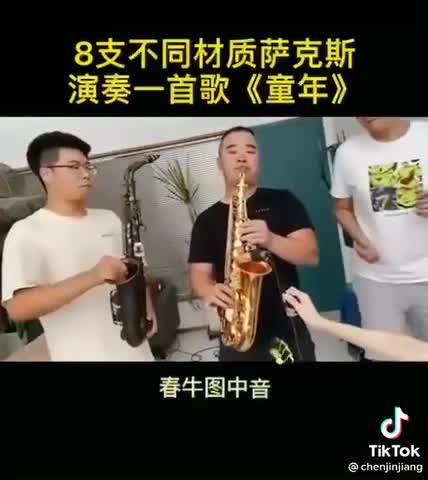 Different kinds of saxophone each with different sound