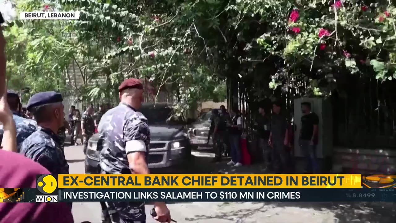 Lebanon: Ex-Central Bank Chief Riad Salameh detained over financial crime charges | WION News