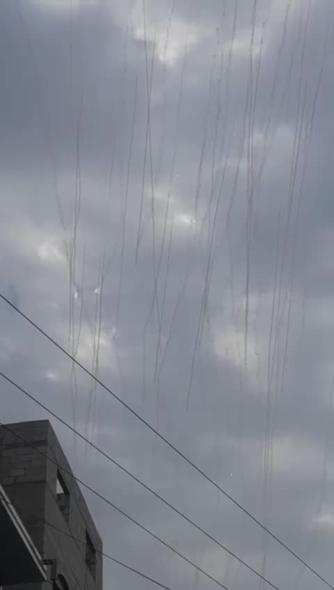 Hamas missile strikes against Israel in Ashkelon