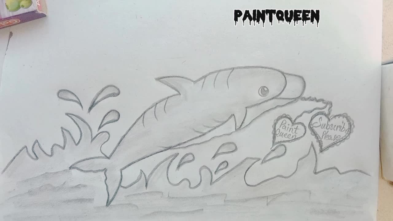 Cute Dolphin drawing