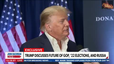 President Trump Interview prior to AZ Rally