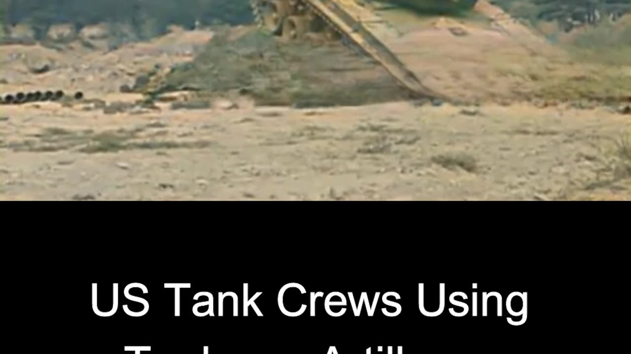 US Tank Crews Using Tanks as Artillery - Korean War 1950 Tactics COLOURIZED Footage 🇺🇸🚗🔥🎥