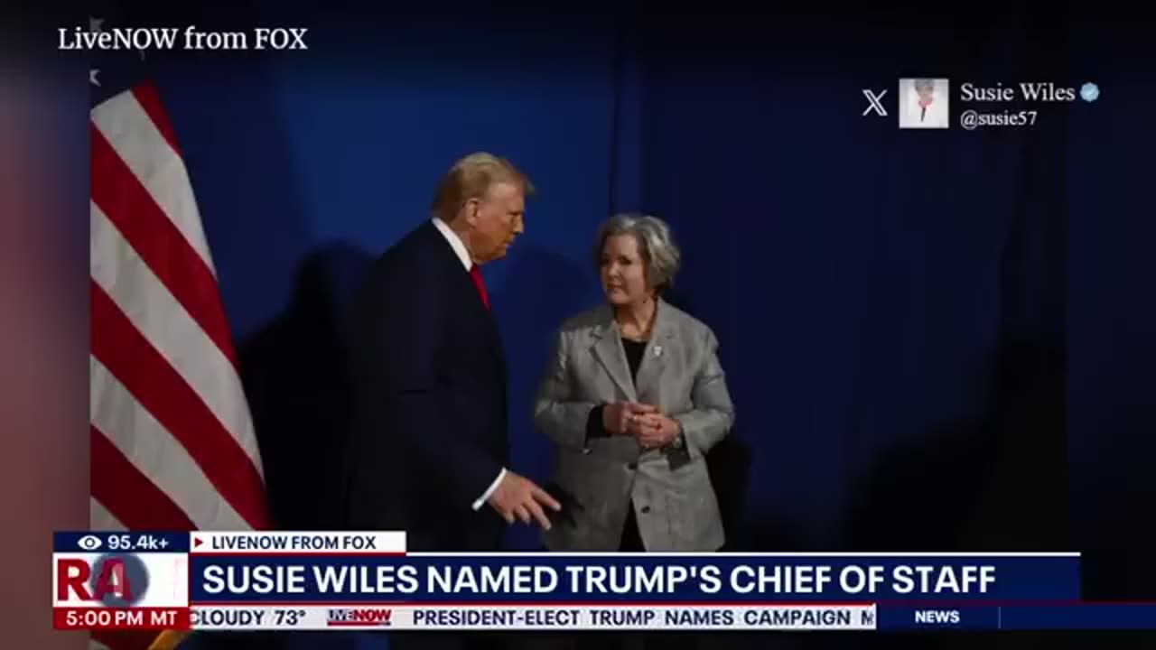 Trump announces Susie Wiles as White House Chief of Staff