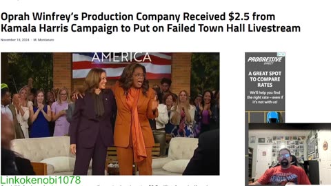 Oprah's Company Received 2 5 Million From Kamala Harris Campaign For A Failed Town Hall Livestream