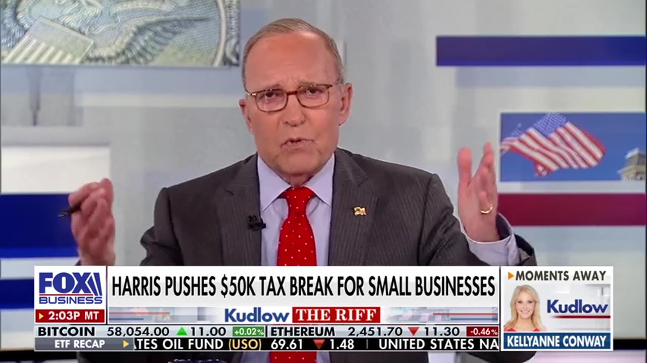 Larry Kudlow: 'Chameleon Kamala' Harris has 'thrown two new flip-flops' at us