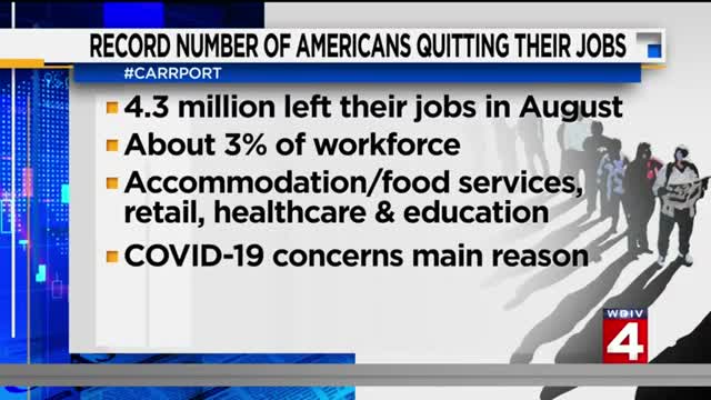 4.3 million Americans quit their jobs.