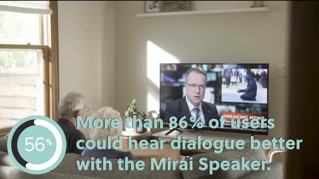 Mirai: World's First Speech-Clarifying TV Speaker