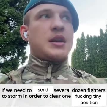 ►🇷🇺🇺🇦🚨❗️⚡️ (Honest) Ukrainian Officer: "Why fighting Russian troops requires 3:1 Ukraine troops"