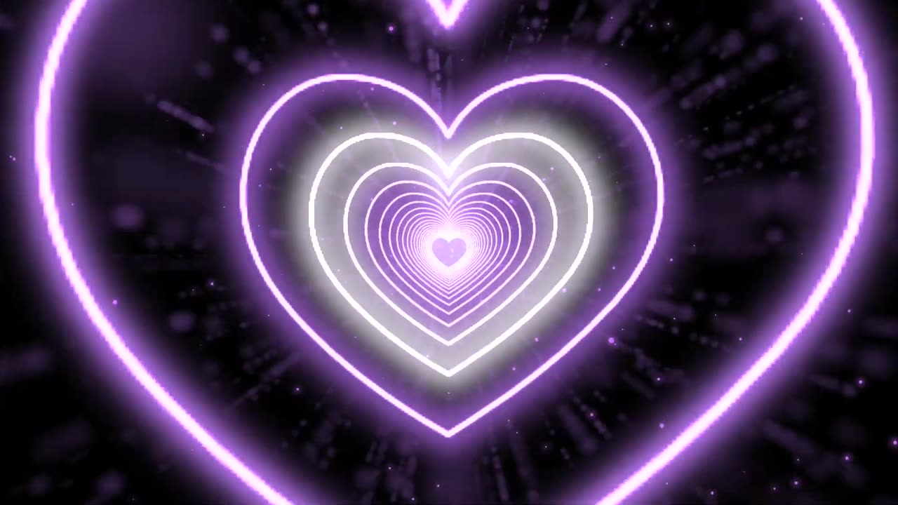 604. Color Changing Heart Tunnel💜🤍Love Heart