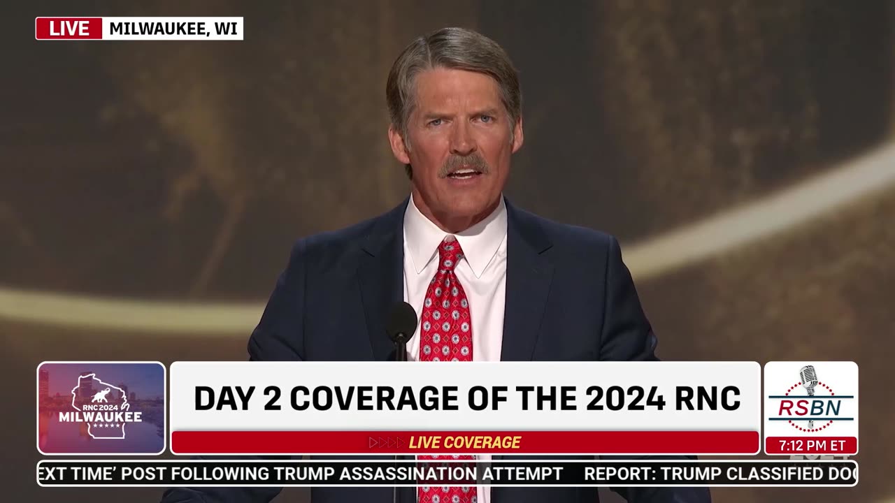 WATCH: Candidate for U.S. Sen. Eric Hovde Speaks at 2024 RNC in Milwaukee, WI - 7/16/2024