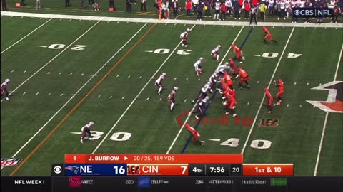 Patriots @Bengals Week 1 2024 Highlights