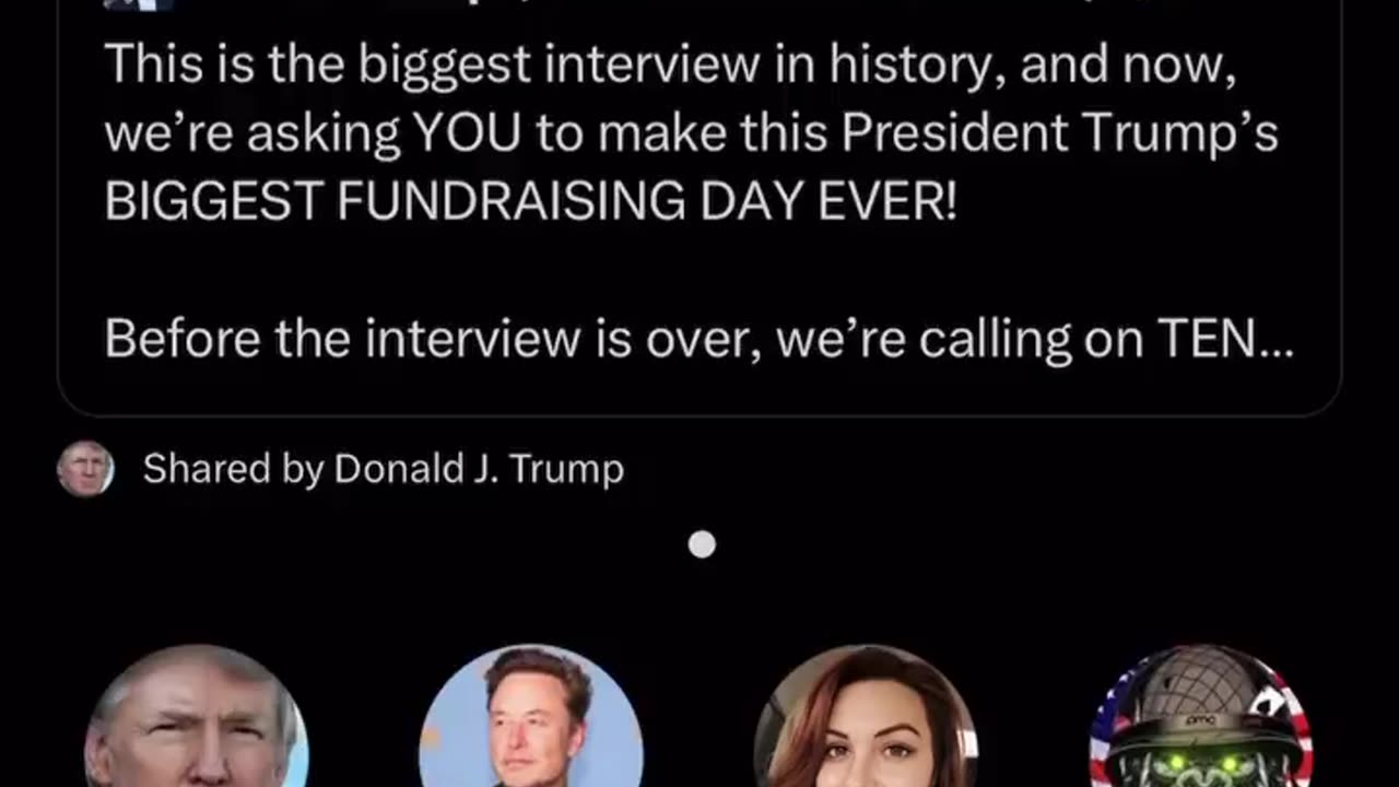TRUMP/ELON ITERVIEW