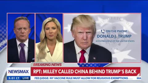 Trump on Newsmax: Milley and China