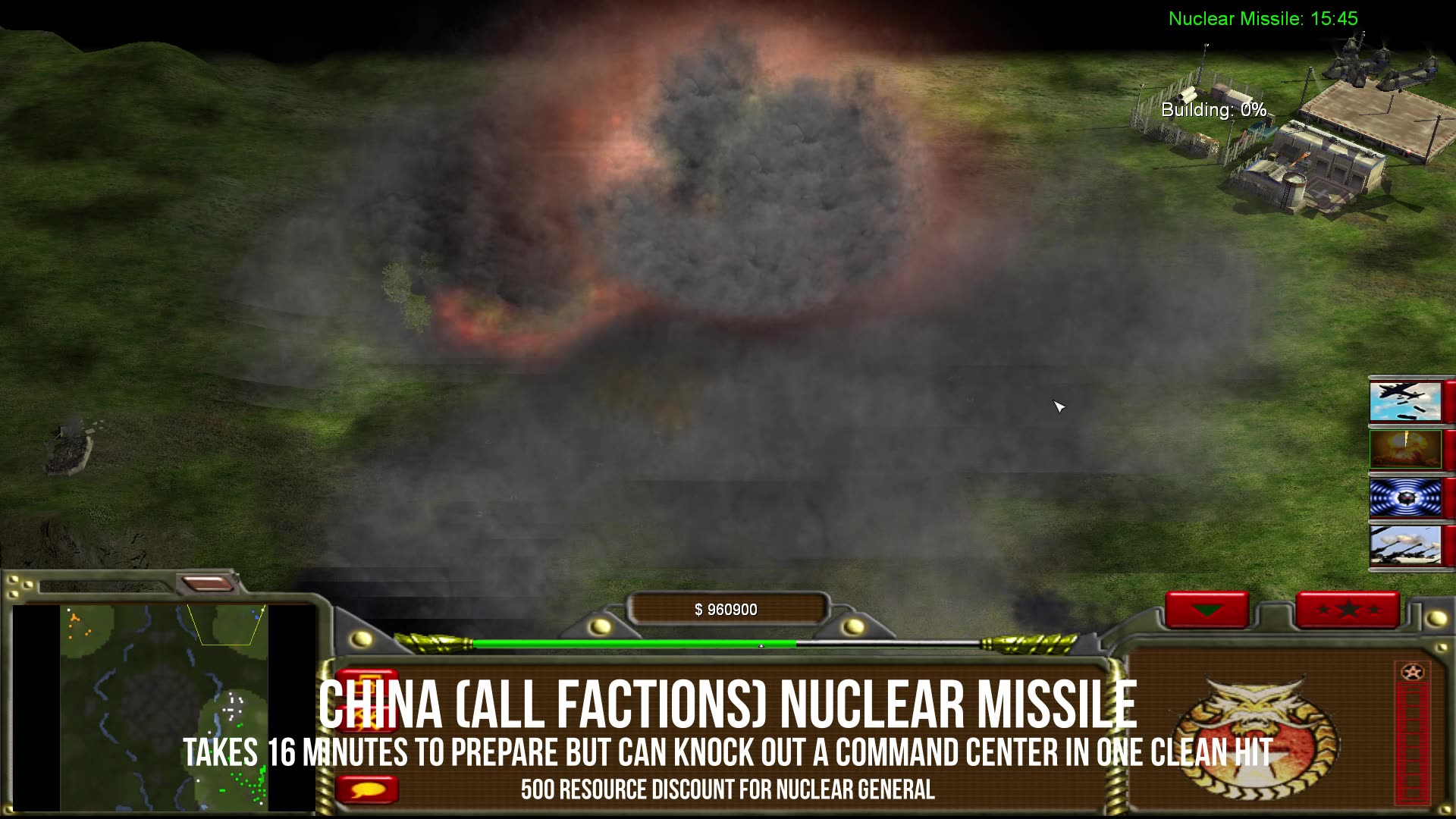 C&C Generals Power Of The West Superweapons/Attack Powers Showcase