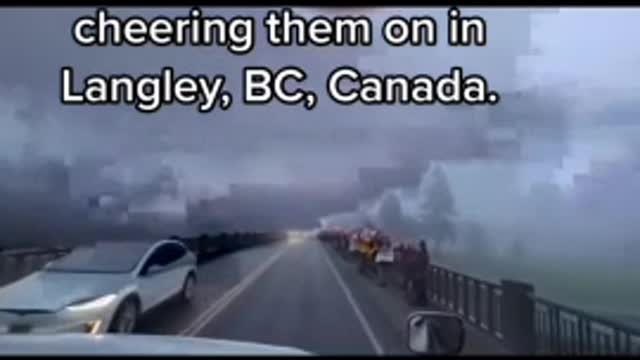 1.24.2022 🇨🇦 CANADIANS SHOWING MASSIVE SUPPORT FOR THE TRUCKERS ⚡