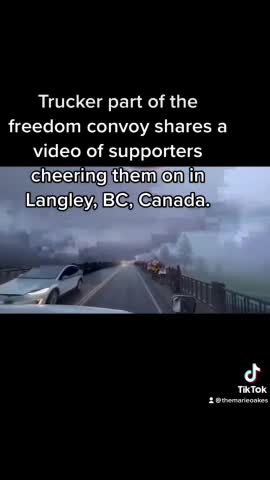 1.24.2022 🇨🇦 CANADIANS SHOWING MASSIVE SUPPORT FOR THE TRUCKERS ⚡