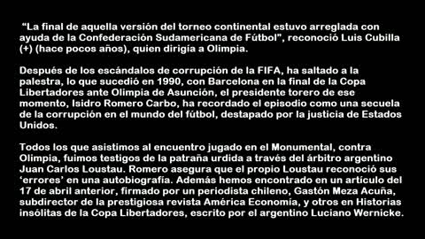 La final más vergonzosa de la Copa Libertadores - Corrupción en el Fútbol