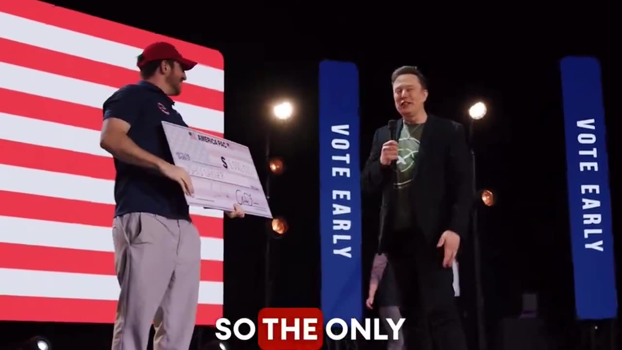 💥Elon Musk's America PAC is giving away $1million each day until the election!