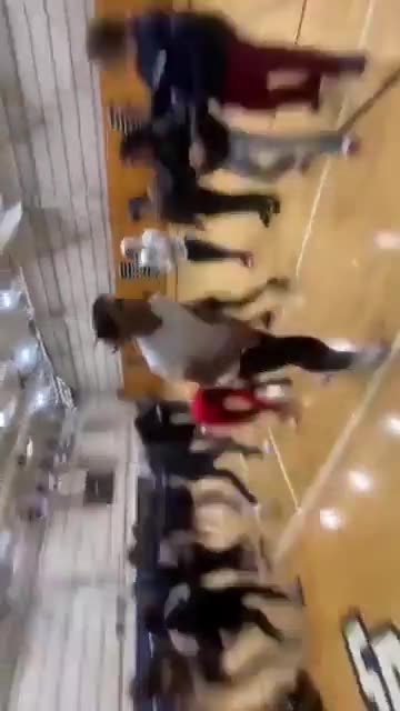 Video captures the instance when a large-scale fight erupted at a high school in North Carolina