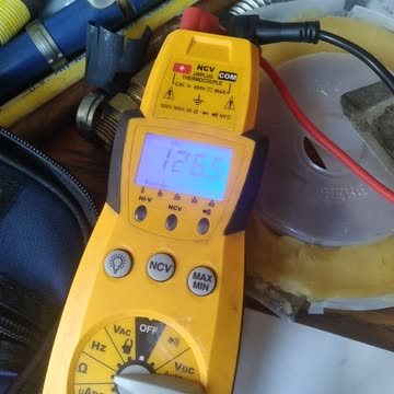 Ohm condenser motor from one terminal to other?