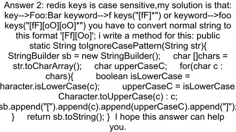 Is there any way to configure Redis to be case insensitive with regards to Keys