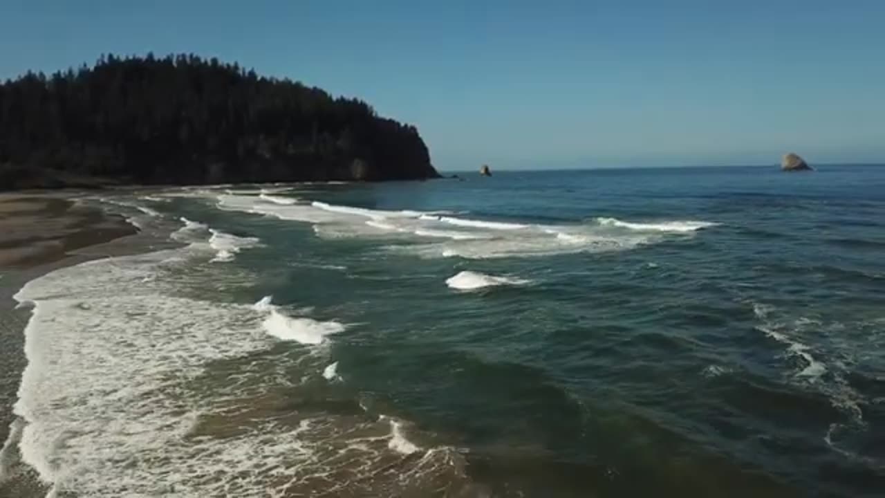 Majestic Cliffs and Crashing Waves at a Hidden Beach