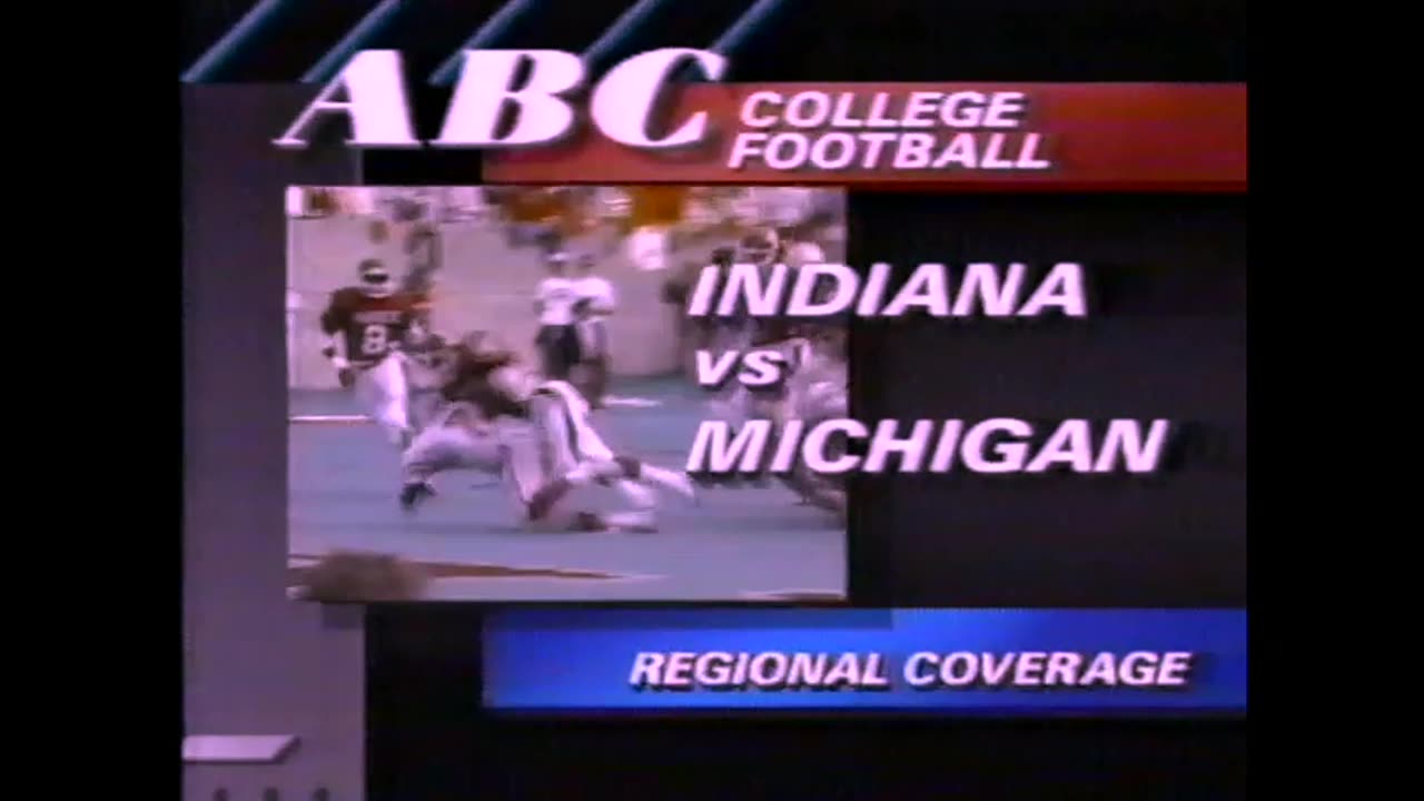 October 20, 1988 - ABC Promo for Undefeated Indiana vs. Michigan & Bob McLain Bumper